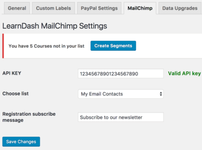 Learndash Mailchimp Add-on - Hình ảnh 2