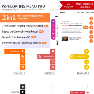 WP Floating Menu Pro - One page navigator, sticky menu for WordPress ...