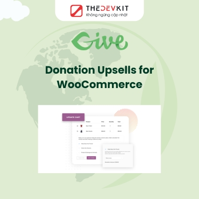 give donation upsells for woocommerce