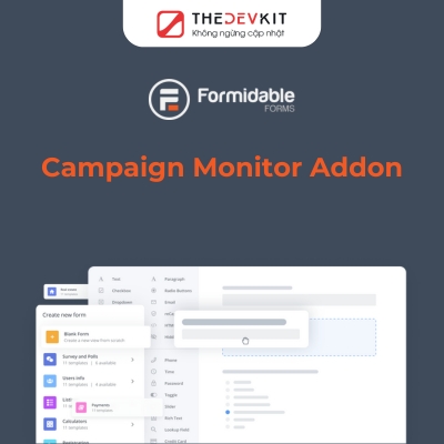 formidable forms campaign monitor addon