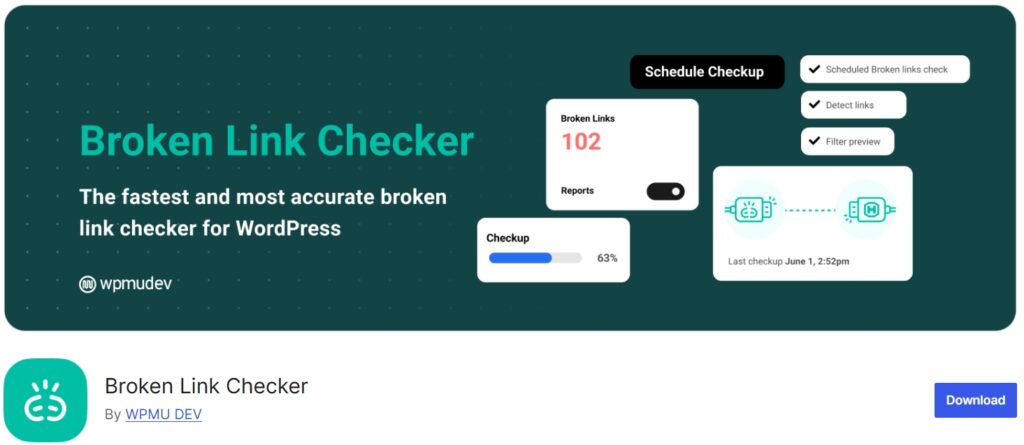 Broken Link Checker
plugin