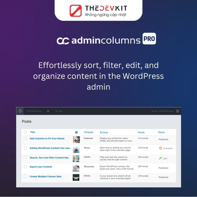 admin columns pro core