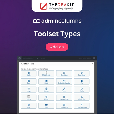 admin columns pro toolset types addon